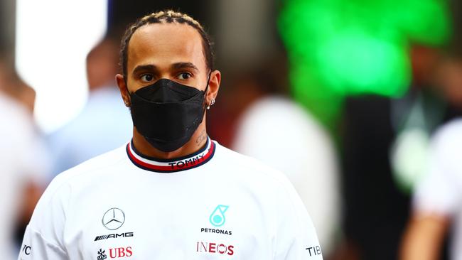 Hamilton was vocal about racing in Saudi Arabia last week. Picture: Getty