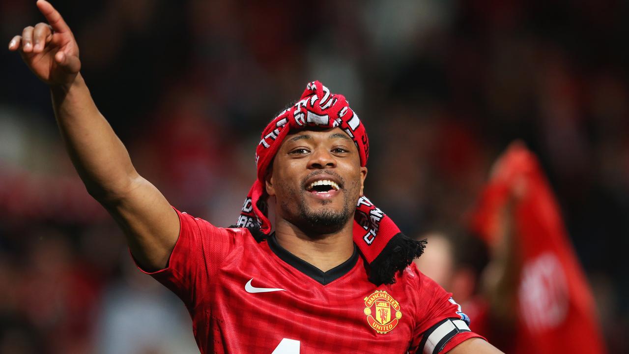 Patrice Evra during his time at Manchester United