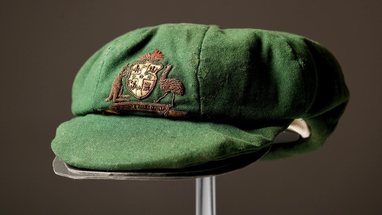 Sir Donald Bradman Test’s debut baggy green was sold for $450,000. Picture: Tricia Watkinson
