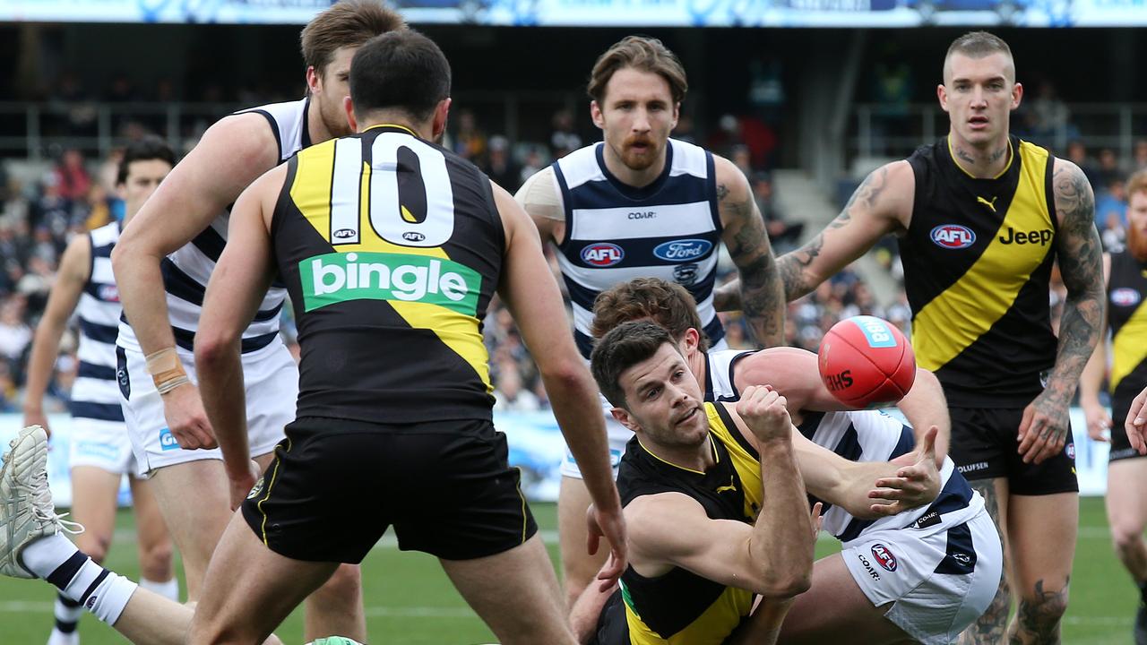 Brian Taylor believes less interchange rotations would ease congestion in the AFL. Picture: Michael Klein