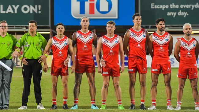 Waratah vs Southern Districts in the 2022-23 NTFL grand final. Picture PEMA TAMANG Pakhrin