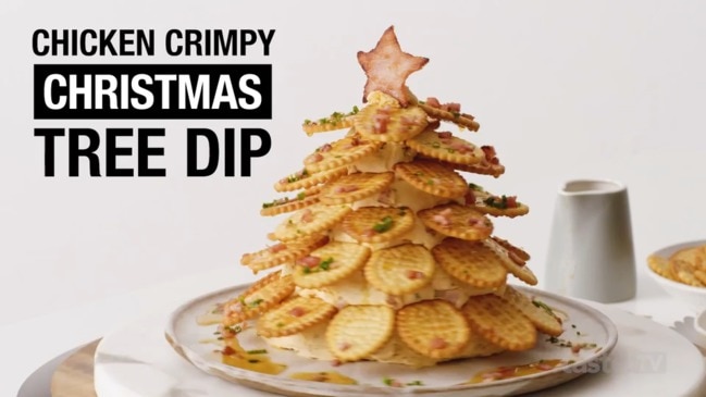 Chicken Crimpy Christmas tree dip