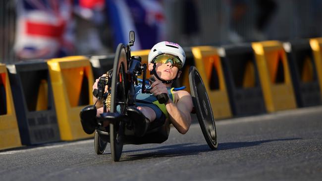 Parker racing through the streets of Paris. Picture: Getty