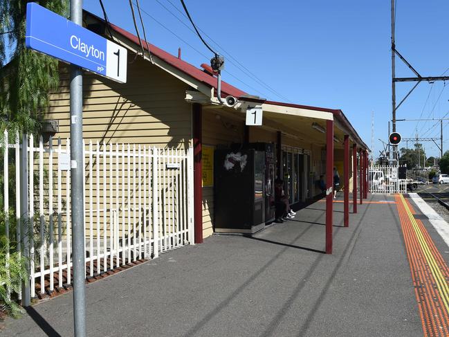 The man is later accused of approaching a teen who got off the bus at Clayton Railway Station. Picture: Lawrence Pinder