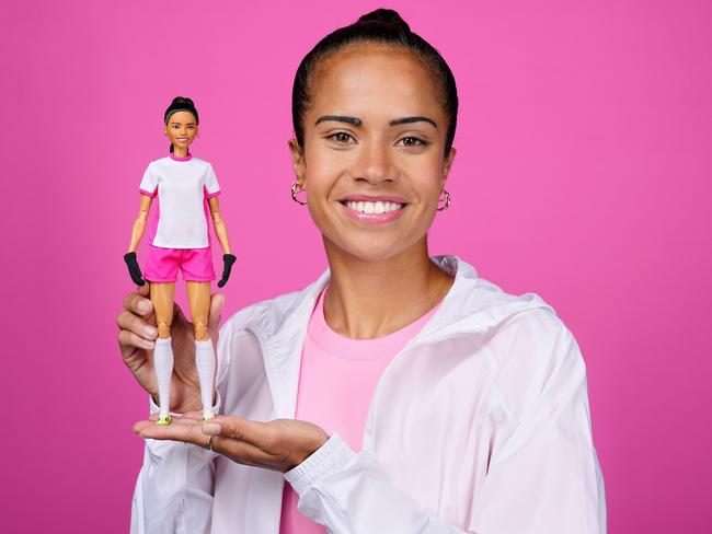 Mary Fowler with her limited edition Barbie