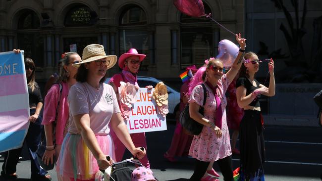 TasPride pride march Hobart 2025. Picture: Elise Kaine