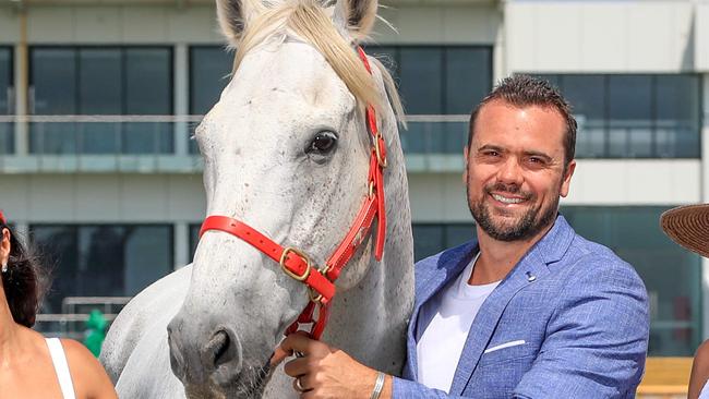 Pictured (from left) Julia Bevan, Blair Gibson and Chloe Cowell. The Gold Coast Turf Club will be constructing marquees on the infield of the track to make room for more people to attend the Magic Millions that is now completely sold out in the corporate areas. Pic Tim Marsden