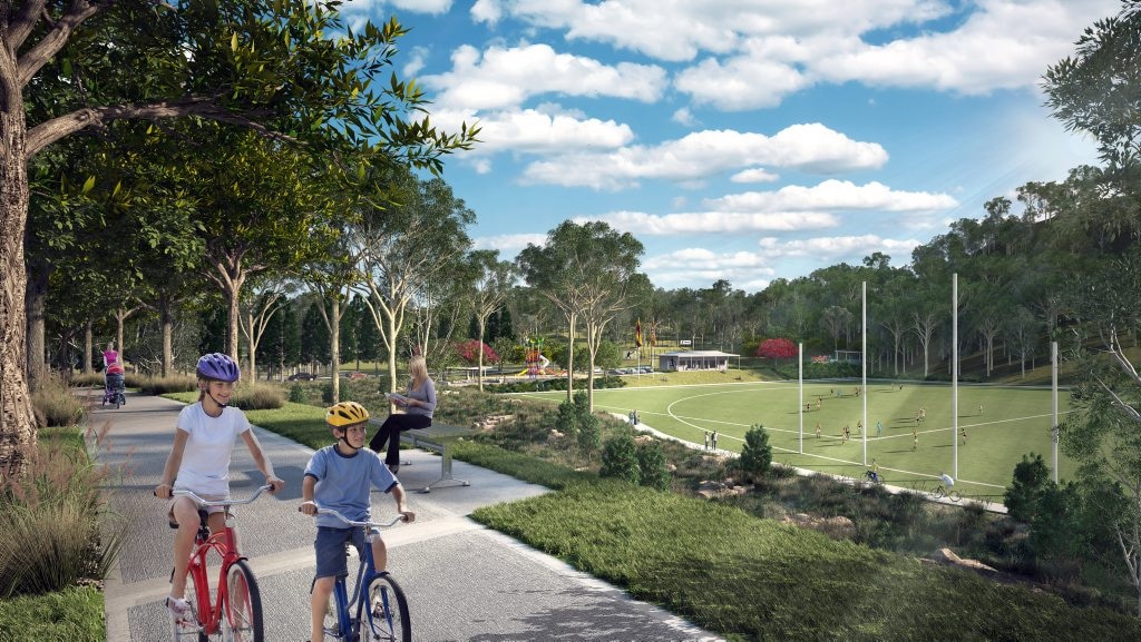 Lendlease's Springfield Rise will feature the district's biggest sporting fields. Photo Contributed. Picture: Contributed