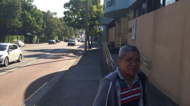 Sage Sagittarius former captain Venancio Salas Jr leaves the Sydney Coroner's Court on February 18, 2016 after attending a coronial inquest into how two Filipino sailors died on board. PHOTO: OWEN JACQUES