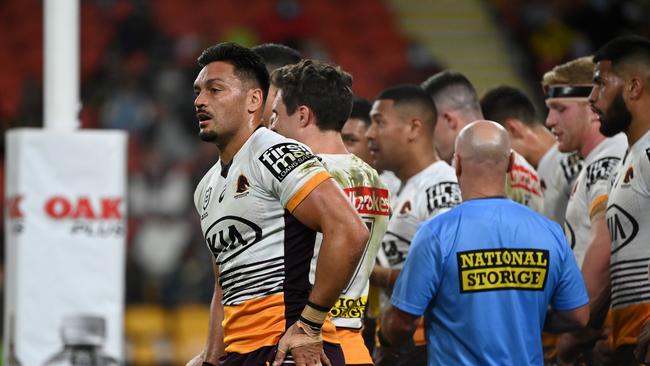 The Broncos produced one of their best defensive performances of the season, keeping the Panthers to just 18 points. Picture: NRL Images.