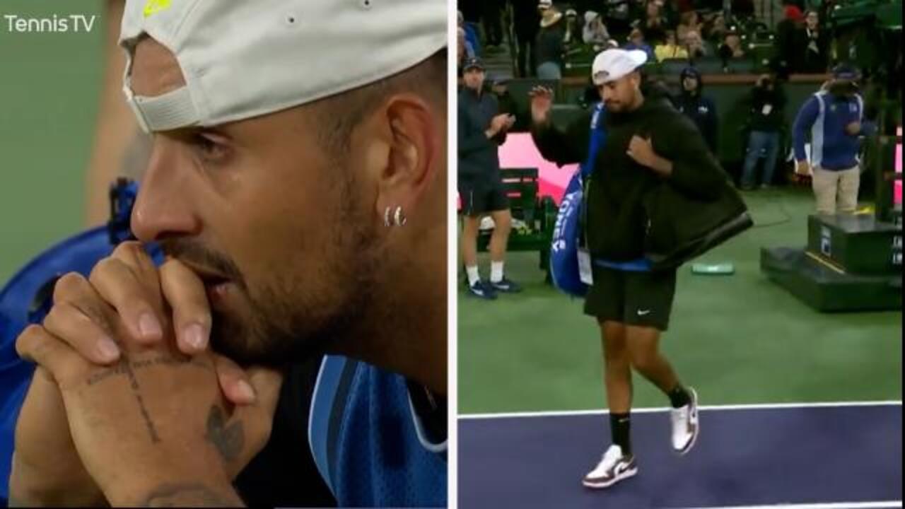 Kyrgios in tears as comeback fails