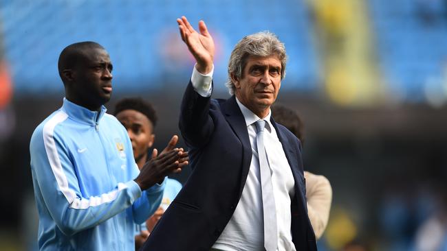 Outgoing Manchester City manager Manuel Pellegrini.