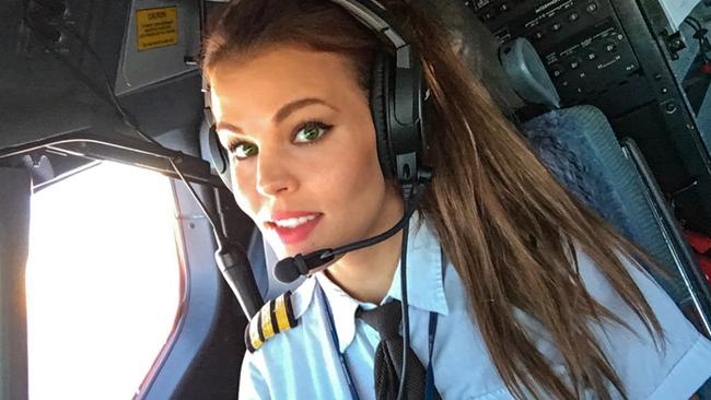 Pilot Malin Rydqvist at work. Picture: Caters