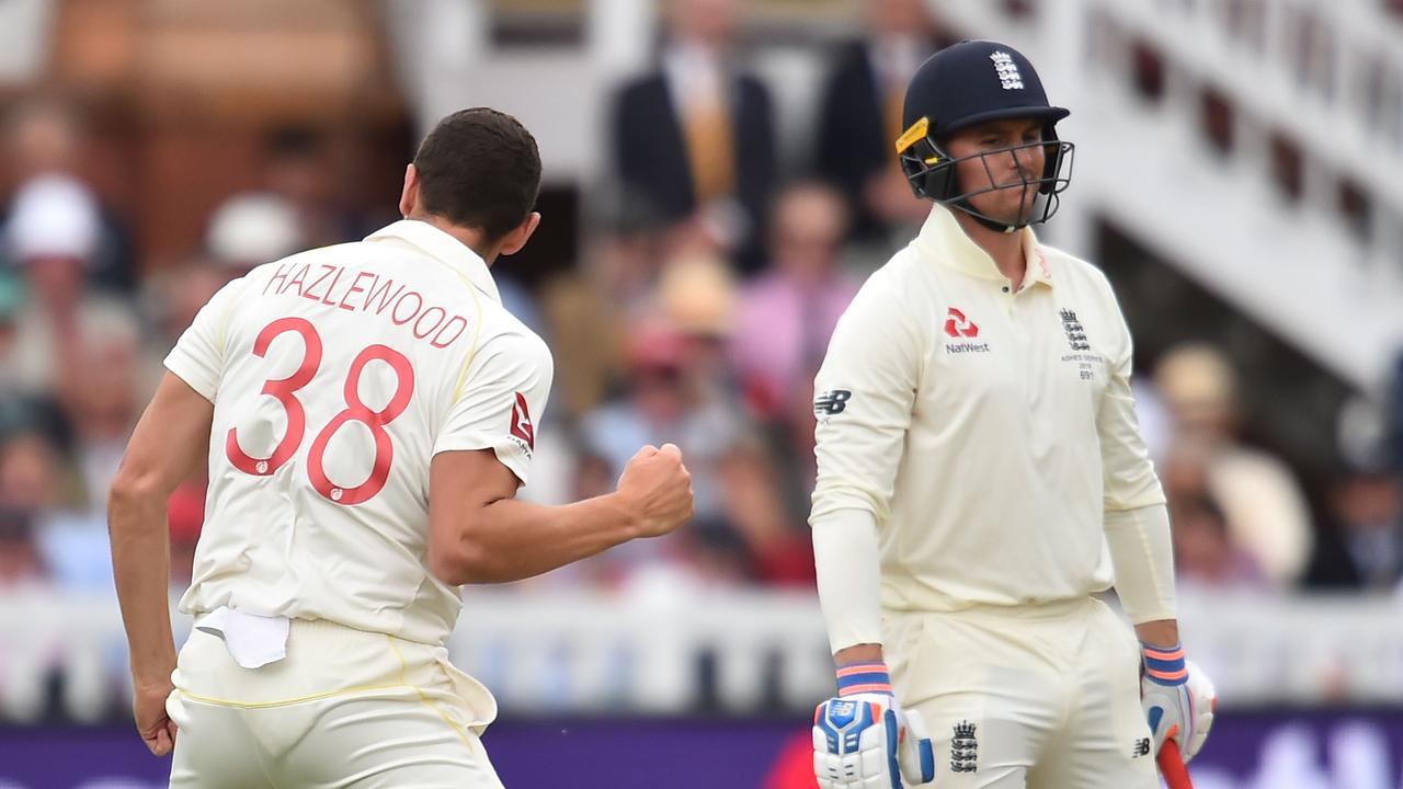 Josh Hazlewood took just three deliveries at Lord’s to highlight Jason Roy’s Test struggle.