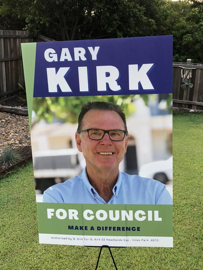 Residents of Avenell Height, Norville and Svensson Heights can expect to see Gary Kirk's posters around their district.