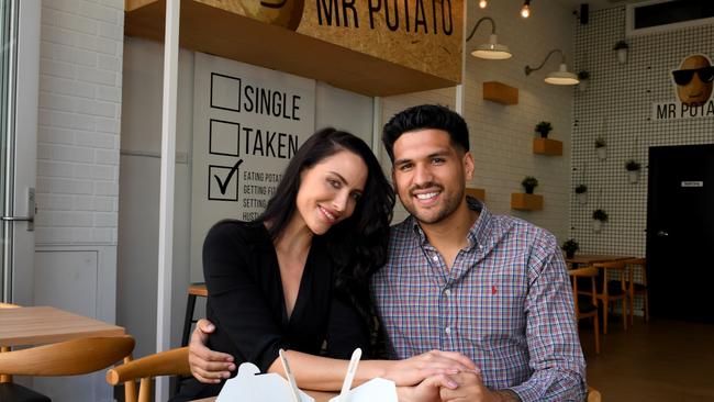 Founders Jessica Davis and Tyson Hoffmann at their new store. Picture: Tricia Watkinson