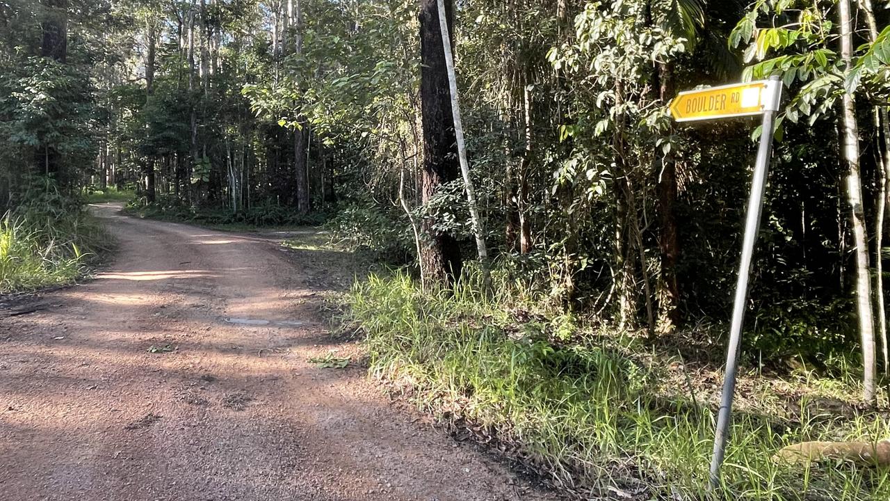 Boulder Rd in Finch Hatton, along which Suzanne Ruth Scott lived for several years. Picture: Janessa Ekert