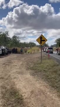 Semi-trailer truck and ute collide near Rockhampton