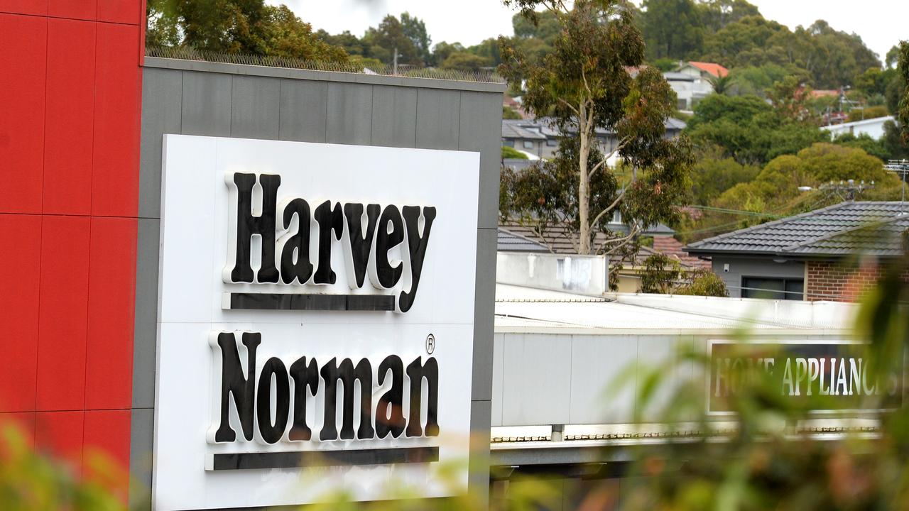 Harvey Norman was the best performer on the Friday’s trading day. Picture: NCA NewsWire / Andrew Henshaw