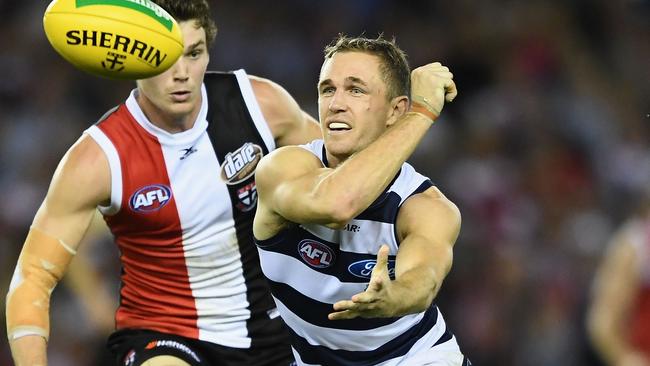 Joel Selwood led from the front against St Kilda. Picture: Getty Images