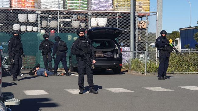 NSW Police have made an arrest at Bunnings in Byron Bay.