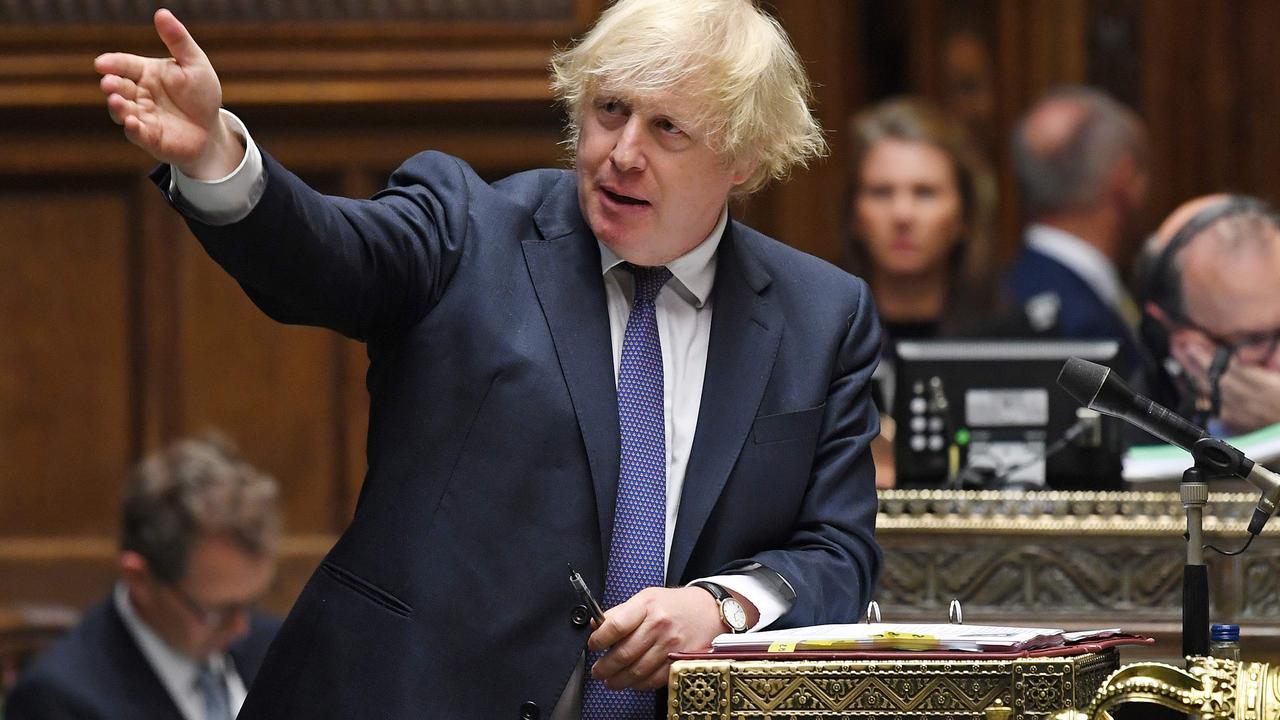 Britain's Prime Minister Boris Johnson said Hong Kong residents would have an easier path to UK citizenship in response to China's sweeping new security laws Picture: JESSICA TAYLOR / various sources / AFP.
