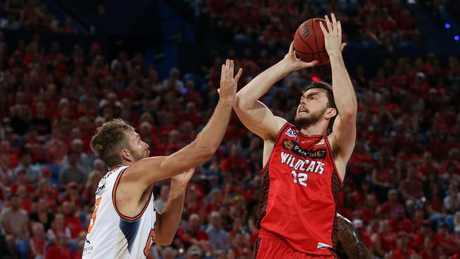 Angus Brandt labelled Andrew Bogut a “pest” and “pork chop” during an interview on TAB Radio. Picture: Getty Images