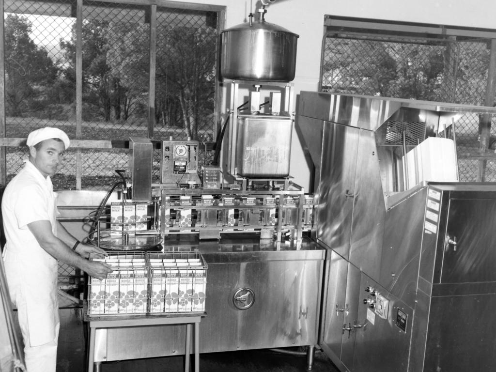 Historic: Norco Milk production, South Lismore, circa 1963. Photo The Northern Star Archives