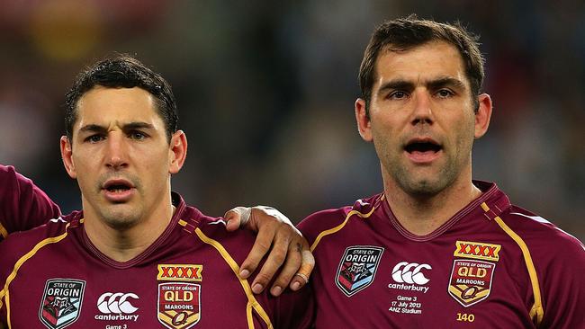 Billy Slater and Cameron Smith have warned against expansion. Picture: Cameron Spencer/Getty