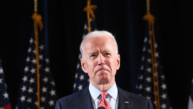Former US Vice President and Democratic presidential hopeful Joe Biden.