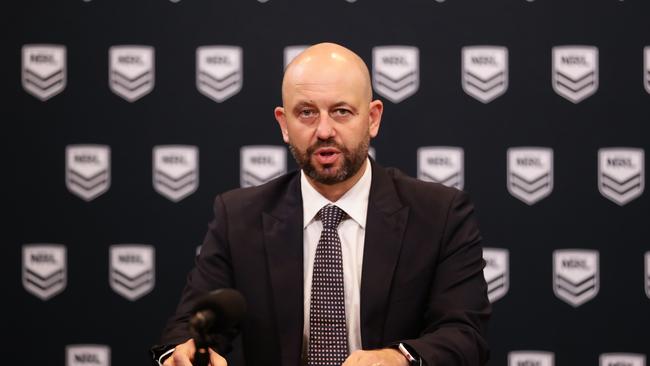 In the spirit of negotiations, NRL chief executive Todd Greenberg plans to accept the same pay deal as the players Picture: Getty Images