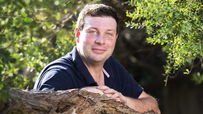 Tim Smith relaxing at Blairgowrie. Picture: Rob Leeson