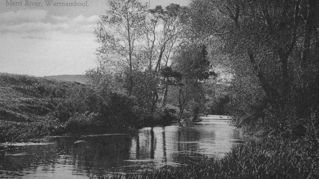 The Merri River near Warrnambool, close to where the battered body of Catherine Lyfield was discovered. Picture: State Library of Victoria