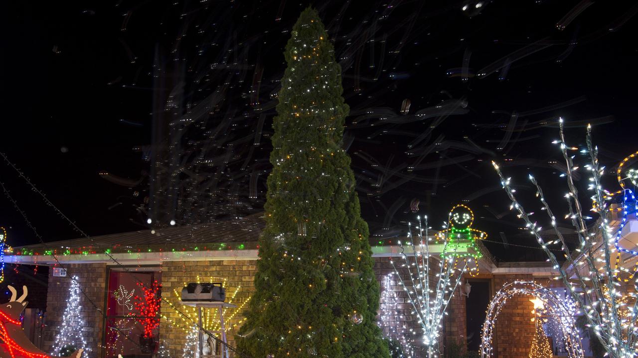 The Andreatta family Box St entry in the Toowoomba Christmas Lights Competition, Friday, December 11, 2015. Photo Kevin Farmer / The Chronicle