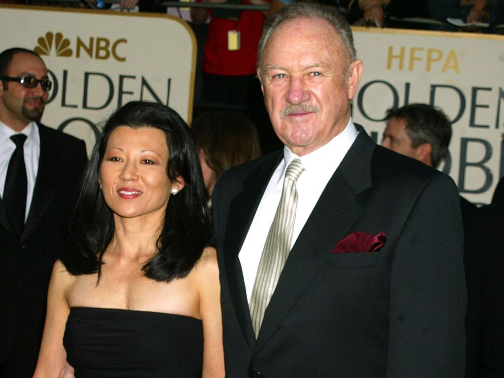 Gene Hackman and his wife Betsy Arakawa in 2003. Photo by Jeffrey Mayer/WireImage