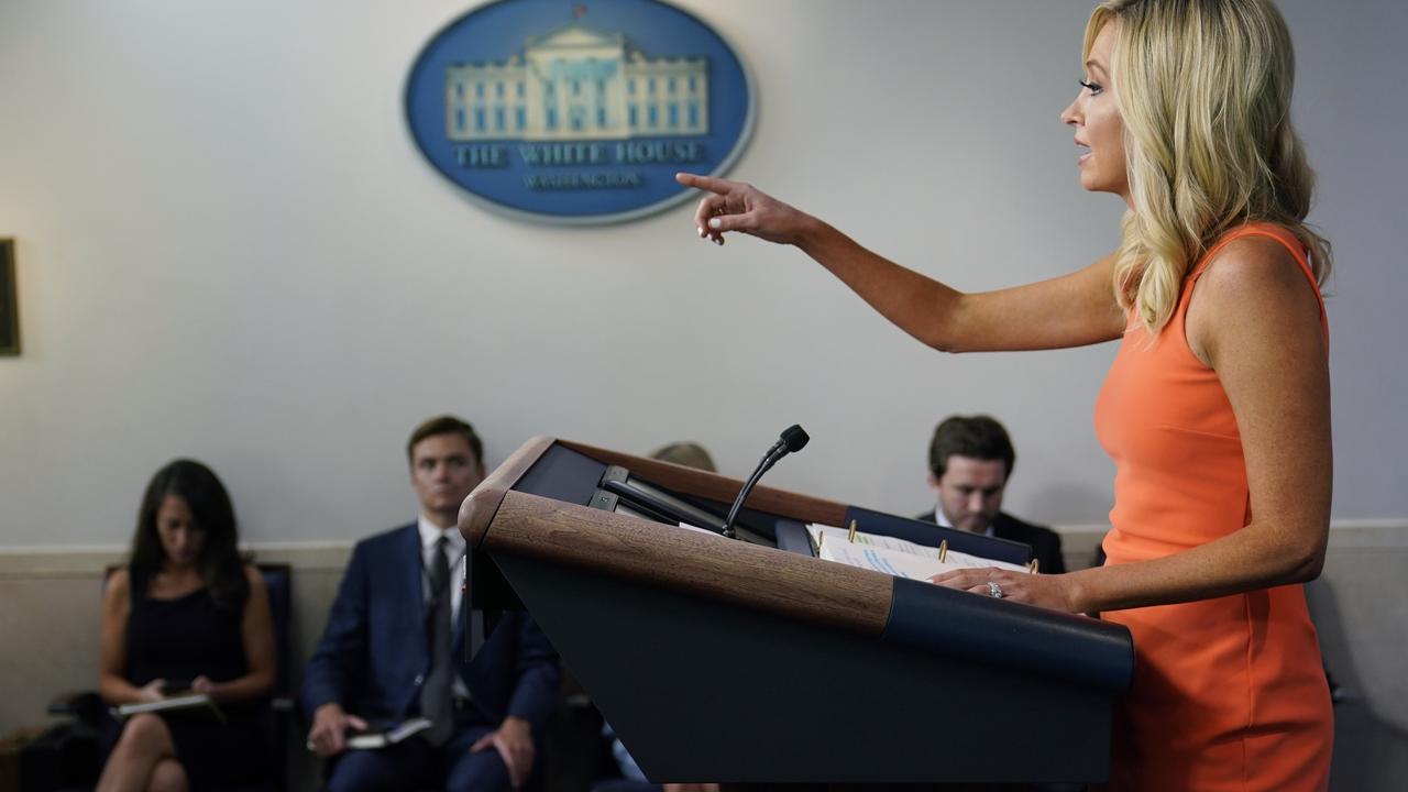 Kayleigh McEnany. Picture: Evan Vucci/AP