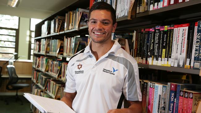 Burns helps with the ‘Field of Dreams’ program, aimed at encouraging Aboriginal and Torres Straight Islander people to study and follow their dreams.