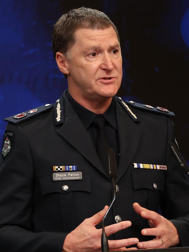 Former chief commissioner Shane Patton. Picture: David Caird