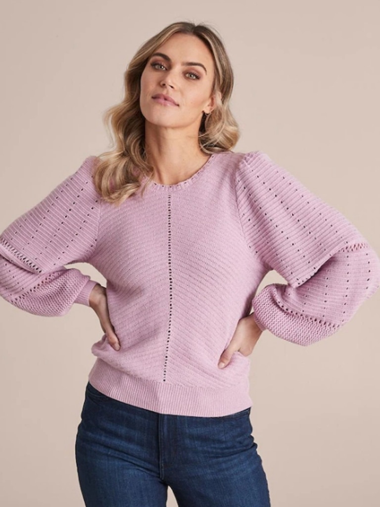 Target’s Pointelle sweater for $50.