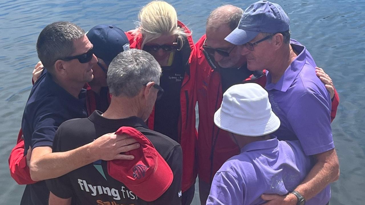 ‘Forever part of our crew’: Tears, hugs for Sydney to Hobart sailors