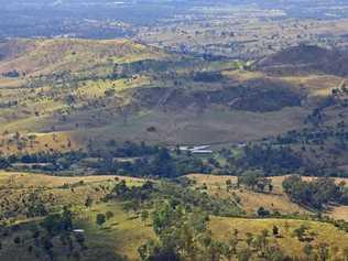 View into the Lockyer Valley from the summit of Table Top. Picture: Steph Maker