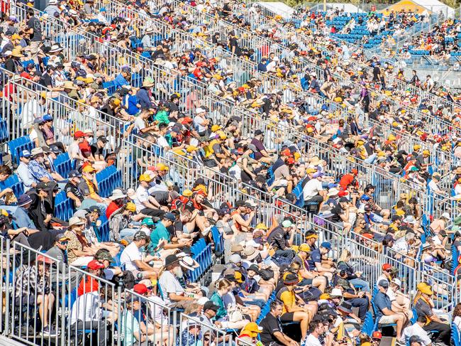 About 420,000 fans attended the event at Albert Park last year. Picture: Jake Nowakowski