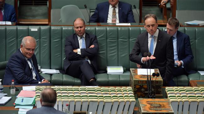 Minister for Health Greg Hunt in parliament this week. Picture: Getty