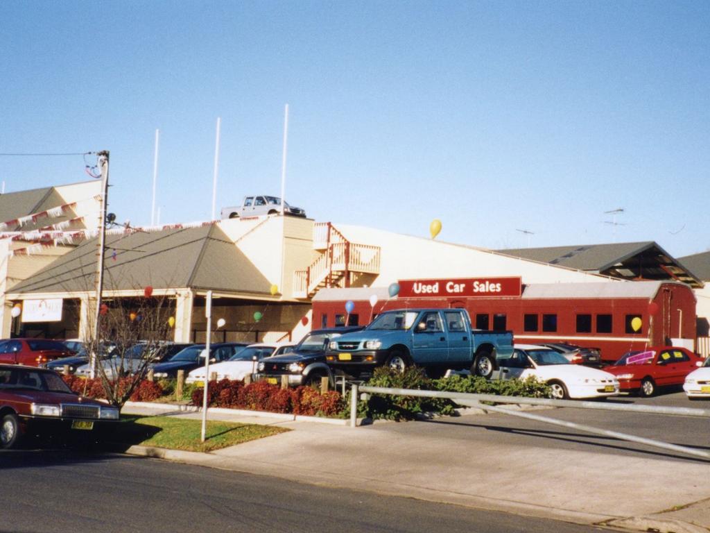 Camden Holden dealership, where Rachelle Childs’ worked in the red train carriage. Her boss was Kevin Steven Correll, a person of interest in her murder.