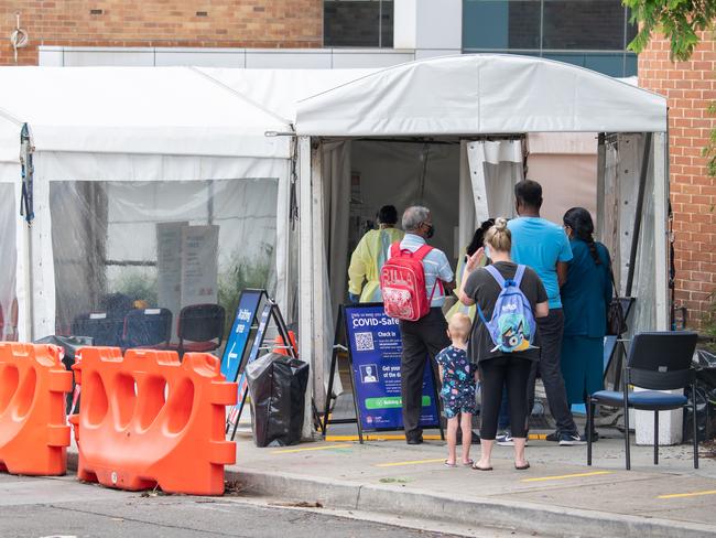 There are now 2030 people in NSW hospitals with the virus. Picture: Monique Harmer