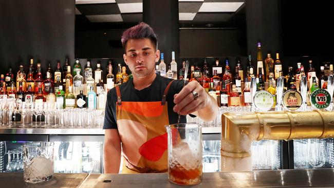 Bartender Alan Cameron at Bon Public Bar. Picture: Sue Graham