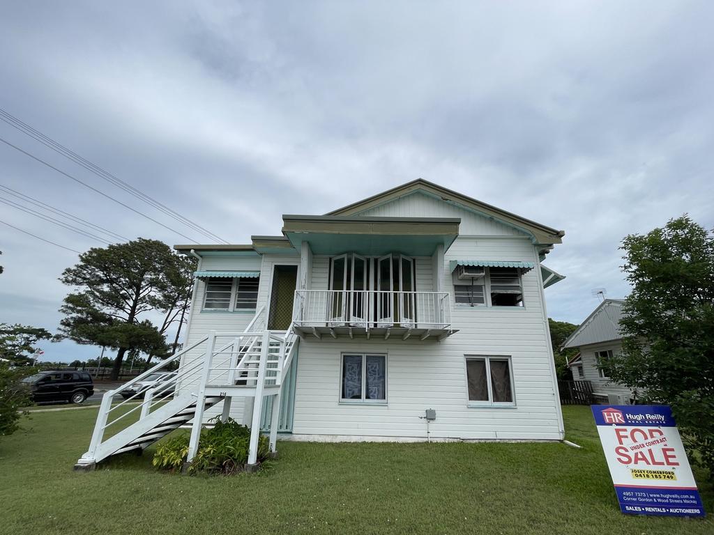 216 Nebo Road, on the corner of Lagoon St, is one of three houses slated for demolition as a service station proposal goes before council. Photo: Zoe Devenport