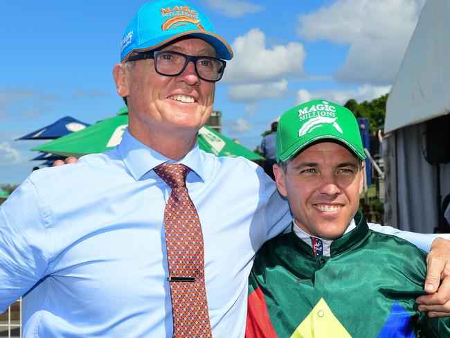 David Vandyke and Ryan Maloney after Alligator Blood’s victory.