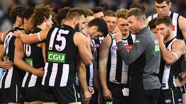 Nathan Buckley has the Magpies flying. Picture: Getty Images