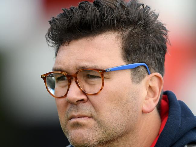 Mt Eliza coach Nick Claringbold during the MPNFL Div 1: Bonbeach v Mt Eliza football match in Bonbeach, Saturday, May 11, 2019. Picture: Andy Brownbill